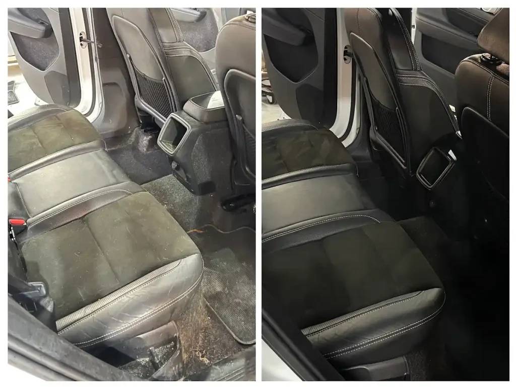 Interieurreiniging Volvo voor en na